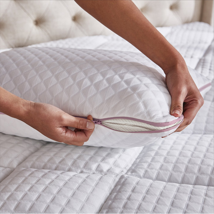 nue by Novaform Gel Memory Foam Plush Cooling Pillow & Reviews Wayfair